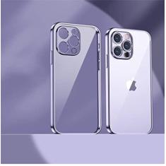 Imagem de Estojo macio transparente folheado para iPhone 13 Pro Max 12 11 XR X XS Max 8 7 Plus 13Pro 14 Capa protetora ultrafina à prova de choque, T2, para iphone 7 ou 8