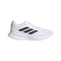 Imagem de adidas Tênis infantil unissex Run Falcon 5, Branco/Preto/Preto, 18