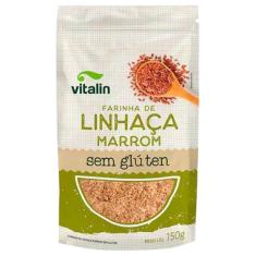 Imagem de Kit 3X: Farinha de Linhaça Marrom Sem Glúten Vitalin 150g