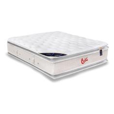 Imagem de Colchão Casal Espuma Visco Gel Molas Ensacadas Pocket Vitagel slx Double Face Pillow Top (138x188x36) - Castor