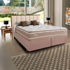 Imagem de Colchão Molas Maxspring Angres King 193x28x203cm Branco/Bege