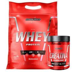 Imagem de Nutri Whey 907g Refil + Creatina 60 Caps Integralmedica, Chocolate