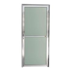 Imagem de Porta de Alumínio e Vidro 210x90cm Anodizado Brilhante Super Brimak