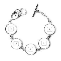Imagem de DIYthinker Pulseira com símbolo de teclado X pulseira pulseira pulseira bracelete joia
