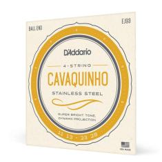 Imagem de Encordoamento Para Cavaquinho Aço Inox D'Addario Stainless Steel EJ93