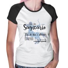 Imagem de Baby Look Raglan Sou De Sagitário - Foca Na Moda
