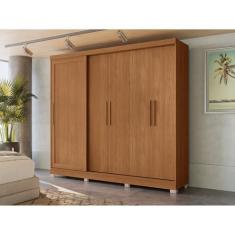 Imagem de Guarda-roupa 5 Portas e 4 Gavetas com Pés Canela