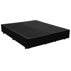 Imagem de Cama Box Blindado Queen Bipartido Nk Camas Sintético Preto 40X158x198
