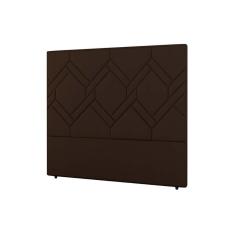 Imagem de Cabeceira Cama Box Estofada Solteiro Solteiro Lima Plus Veludo Cacau - Simbal