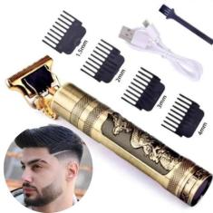 Imagem de Máquina de Barbear Profissional Dragão Dourada  Cortador Sem Fio - LIP