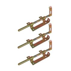 Imagem de Kit 3 Trinco Ferrolho Portão Porteira de Aço Bicromado 260mm