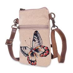Imagem de COTT N CURLS Exotic Butterfly – Carteiras de pulso para mulheres, bolsas transversais, bolsa transversal, bolsa para livros, bolsa para celular, Off-white