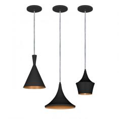 Imagem de Kit 3 Pendentes Leste Europeu Conti Iluminação /Cobre