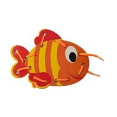 Imagem de Alinhavo Infantil Peixe Brinquedo Educativo e Pedagógico