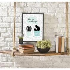 Imagem de Quadro Decorativo Better Live A Better Life 34x23cm
