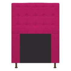 Imagem de Cabeceira Estofada Dama 90 Cm Solteiro Com Botonê  Suede Pink - Adj Decor