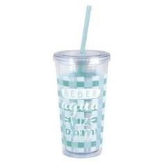 Imagem de Copo com Canudo Drink 600ml - Turquesa