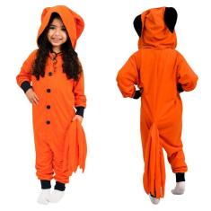 Imagem de Kurama Raposa 9 Caudas Kigurumi Macacão Pijama Roupa Fantasia Cosplay Verão Infantil Oficial Naruto VIZ