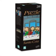 Imagem de Quebra Cabeça Santa Ceia Infantil 260 Peças Releituras De Arte Luciano