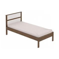 Imagem de Cama de Solteiro Tecno Mobili CM8004 Nogal/Branco