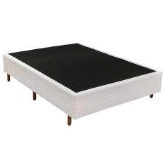 Imagem de Cama Box Base Universal Casal Bordado White 138X188x25 Polar