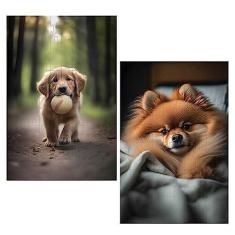 Imagem de Kit 2 Quebra-Cabeças Cognitivos Cachorrinhos 60 peças