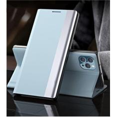 Imagem de Capa flip para iPhone 14 13 11 15 Pro Max 12 Mini XS XR X SE 2020 6 6S 7 8 Plus Capa de livro com suporte de luxo Bolsa magnética para telefone, azul claro, para iPhone 11Pro Max