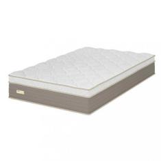 Imagem de Colchão Casal 138cm Molas Ensacadas Ferrara Umaflex, Bege/ Branco
