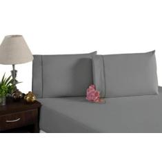 Imagem de Jogo de lençol casal padrão 03 peças 100% algodão percal 200 fios - ci