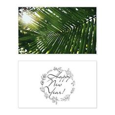 Imagem de Sunshine Leaf Plant Picture Nature New Year Festival Cartão de felicitações Bless Message Present