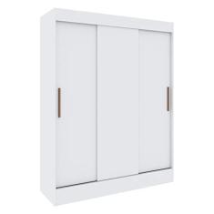 Imagem de Guarda-roupa 3 Portas Correr 2 Gavetas Flórida Multimóveis Vcr4142 Branco