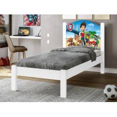 Imagem de Cama Solteiro Infantil Adesivada Meninos Patrulha - B&A Bento