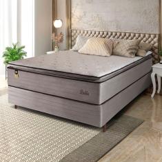 Imagem de Cama Box Casal Hellen Dublin com Molas Ensacadas e Espuma D26 66x138x188cm - Bege