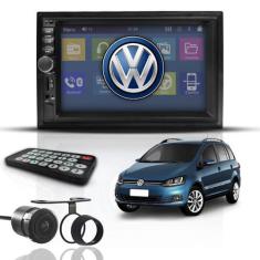 Imagem de Kit Central Multimídia Mp5 2 Din Bt Espelha Dvd Câm Spacefox - First O