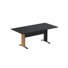 Imagem de Mesa de Reunião 180x90cm Mr1800at Preto/Laranja picasso