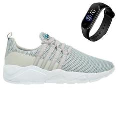 Imagem de Tênis Masculino Esportivo Confortável Eficaz Para Treino e Academia + Relógio-Masculino