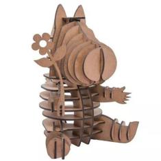 Imagem de Quebra-Cabeça Mdf 3D Hipopótamo Lisbela Pasiani