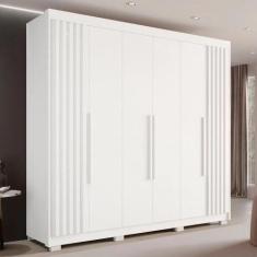 Imagem de Guarda Roupa Casal Ripado Com 6 Portas E 6 Gavetas Granada - Sallêto