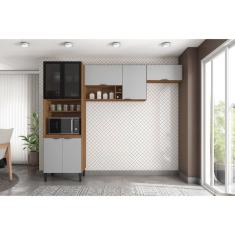 Imagem de Cozinha Compacta Firenze 03 Peças 7 Portas Amendola/Nude Prime Tx