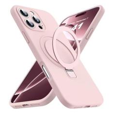 Imagem de SKYLMW Capa projetada para iPhone Pro Max com suporte magnético invisível compatível com Mag-Safe Militar Testada contra quedas à prova de choque, capas de telefone para iPhone Pro Max para mulheres e