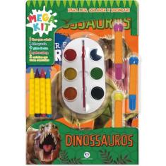 Imagem de Livro - Dinossauros - Ler, Colorir E Brincar