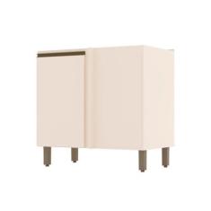 Imagem de Armário de Cozinha para Canto Reto 1 Porta Connect Off White C68 - Hen