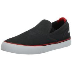Imagem de Emerica Tênis de skate masculino Wino G6 Slip-ON, Cinza escuro/preto/vermelho, 37