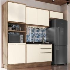 Imagem de Cozinha Modulada 4 Peças 8 Portas 3 Gavetas Com Divisor De Talheres 1