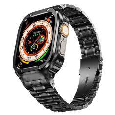 Imagem de Watch Band + Case em aço inoxidável MiOhHR para Apple Watch