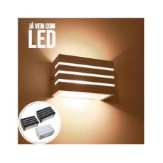 Imagem de Arandela Frisada Retangular + LED 3000k ST548