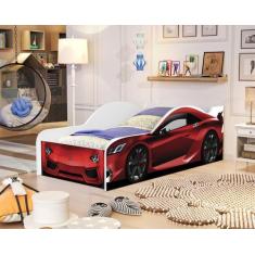 Imagem de Cama De Solteiro Para Quarto Carro Adesivada Com Proteção Lateral - Ma