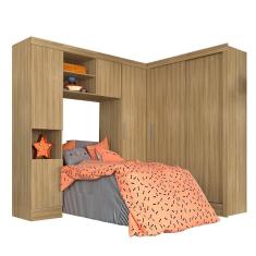 Imagem de Guarda Roupa Modulado Solteiro Viola Boreal - Móveis Arapongas