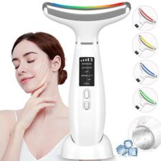 Imagem de Massageador Facial Masiketec Neck Face Beauty Device Com Led De 4 Core
