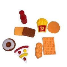Imagem de Kit Cozinha Infantil Batata Frita Bolacha 9 Pçs divertido - Filó Modas